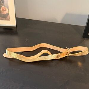 J. Crew Shimmering Gold Women's Belt